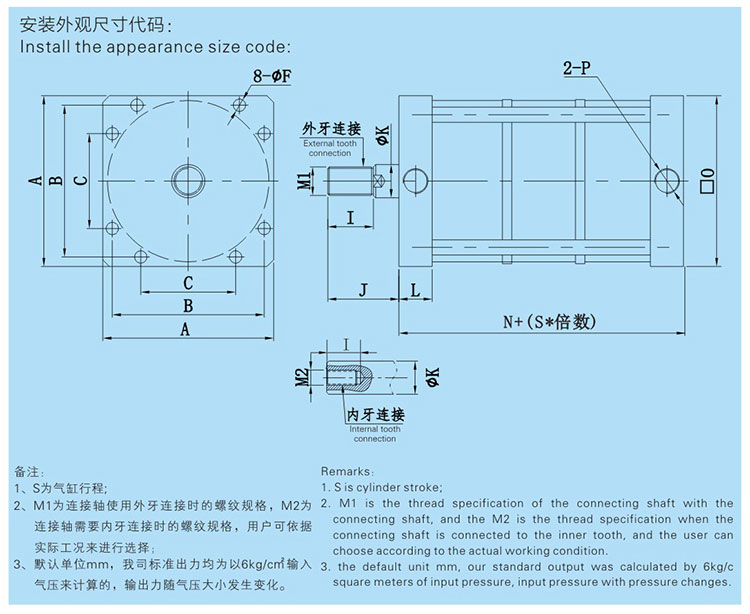 JRBL多倍出力氣缸產(chǎn)品總行程圖 JRBL多倍出力氣缸產(chǎn)品設(shè)計圖